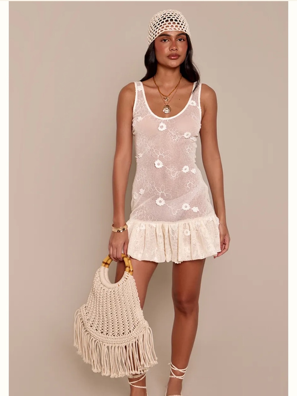 Pretty Little Thing TEXTURED SLEEVELESS SHIFT DRESS